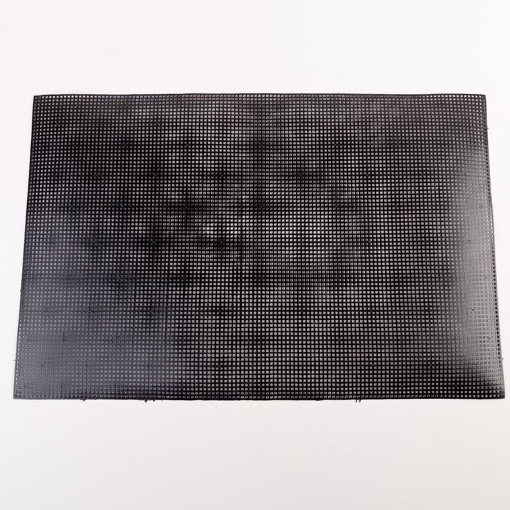 6Pcs Plastic Mesh Sheets Rectangular Versatile DIY Safe Beading Sheet Mesh Grid Resistance Silver Perforated Expanded Plate