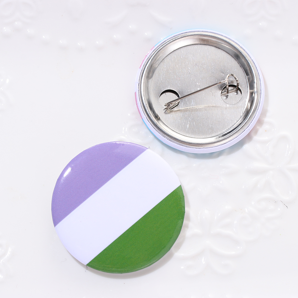 1pc pride regnbueflagg blikkmerke støtte homofil lesbisk bifil transkjønn symbol pin ikoner brosje smykker tilbehør