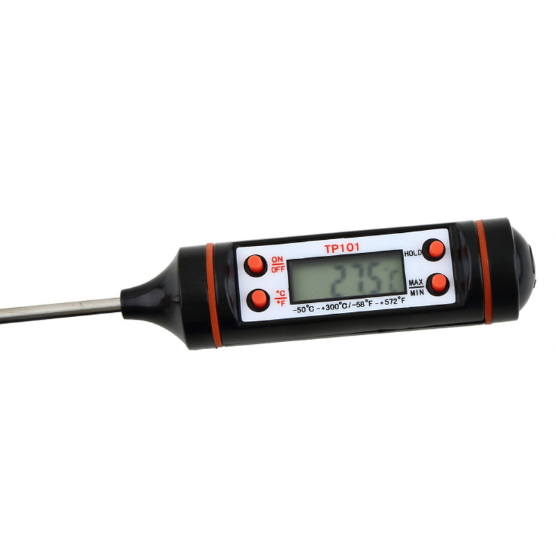Digitalt termometer med 15cm/30cm lange sonde, sæt til stearinlys, måle flydende soja paraffinvoks, bagt mælkekød bbq