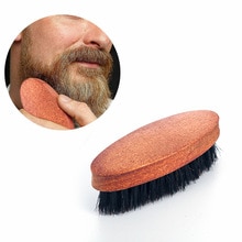 Jabalí Natural de 8,5 cm, cepillo barba cerdas para hombre, masaje facial de bambú que funciona de maravilla para peinar barbas y bigote