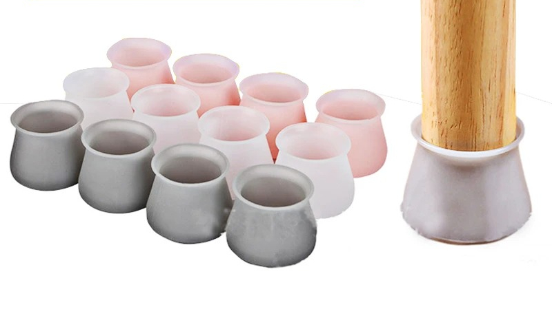 12/24 PCS Stuhl Fuß Abdeckung Möbel Stuhl Beine Silikon Kappe Pads Schutzhülle Tisch Bein Abdeckungen Boden Schutz Hardware Hause: Beige / 1 Stück