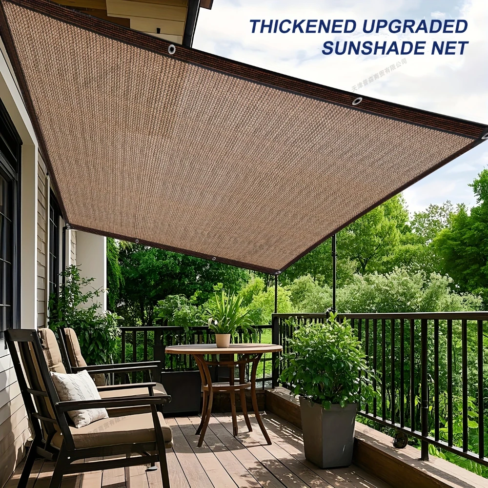 Paño de sombra para pérgola de Patio con ojales, cubierta de red parasol, dosel de protección UV para terraza de jardín al aire libre y reuniones de patio trasero