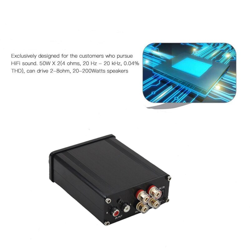 I Key Buy 2 Channel Stereo Audio Class D Amplifier Mini Hi-Fi Digital Amp Home Speakers