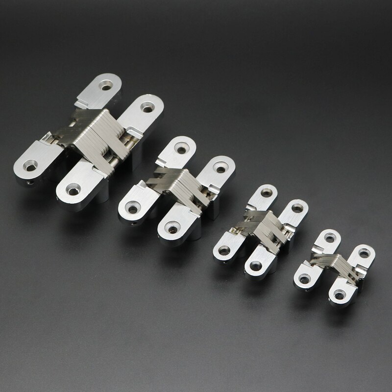 2 pieces Folding door hinge Hidden door Hinges Concealed Door Hinge Cross for Heavy Doors Folding Door Hinge Furniture Hardware