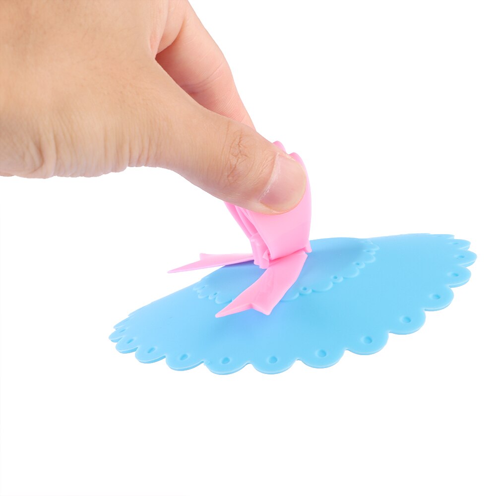 1 PC Silicone Cup Lid Bowknot Lace Sealed Anti-Dust For Tea Coffee Cup Cover Drink Ware Parts Cute Reusable Fashionable