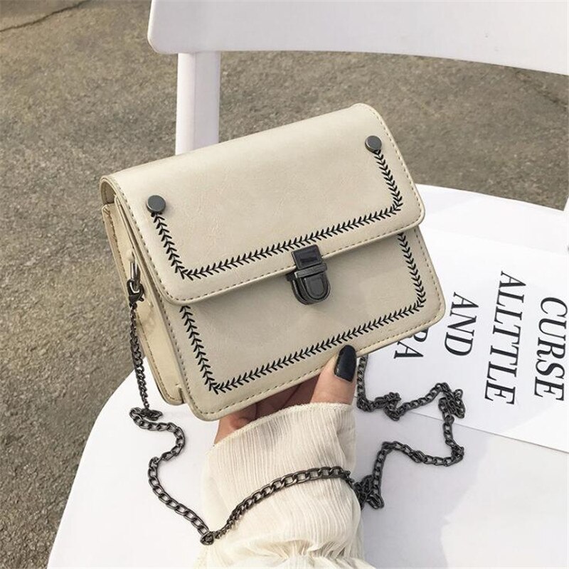 Mini klaff kvinner messenger bag vintage chian small shoulder cross body vesker håndveske damer bolso mujer