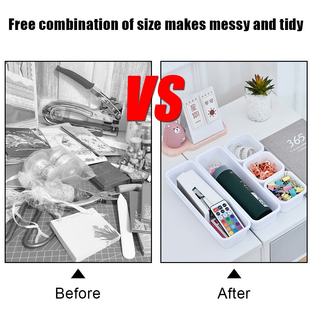 8 teil/satz Küche Badezimmer Lagerung Tabletts Kleinigkeiten Schmuck Halfter Schrank Abdeckung machen-hoch Organizer Kasten Lagerung Schublade Lagerung Kasten
