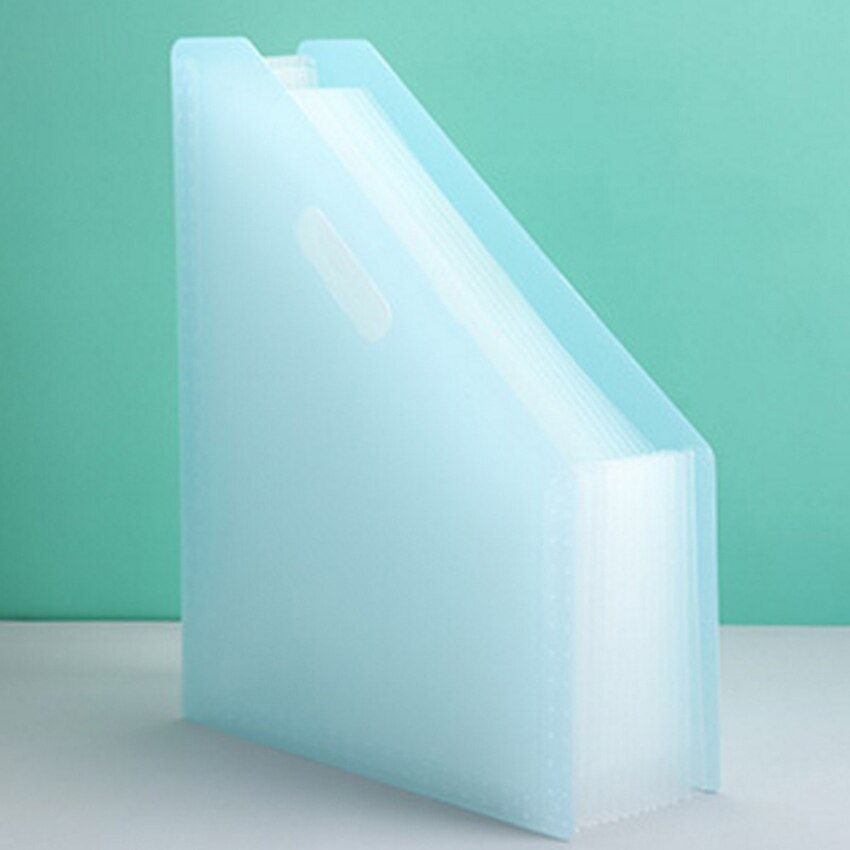 A4 File Organizer,13 Zakken Uitbreiden Bestandsmap Draagbare Document Organizer,Plastic Ontvangst Papier Map Voor Kantoorbenodigdheden: Blauw