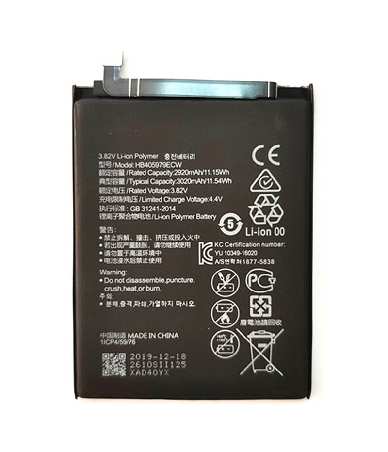 3020Mah HB405979ECW Batterij Voor Huawei Honor 6A 8A DLI-AL10 DLI-AL10B DLI-TL20 DLI-L22 JAT-LX3 LX1 L41 L29 AL00 + Tracking nummer