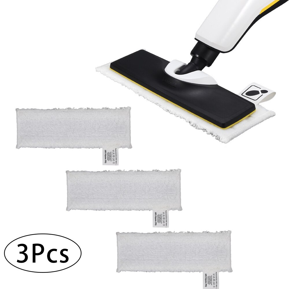 3Pcs Mop Doek Mop Doek Floor Kit Cleaner Microfiber Wit 34.5x11.5cm