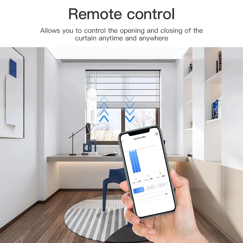 Tuya Zigbee- persiana motorizada inteligente, persiana enrollable eléctrica automática, controlador de Robot, Google Home, Yandex, Alice, Alexa Voice