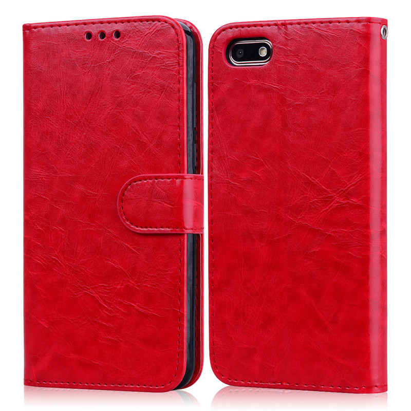 Honor 7A 5.45 Russia Phone Case For Huawei Honor 7A 7 A Soft Silicone Wallet Flip Case For Funda Huawei Honor 7A DUA-L22 Cover: Red