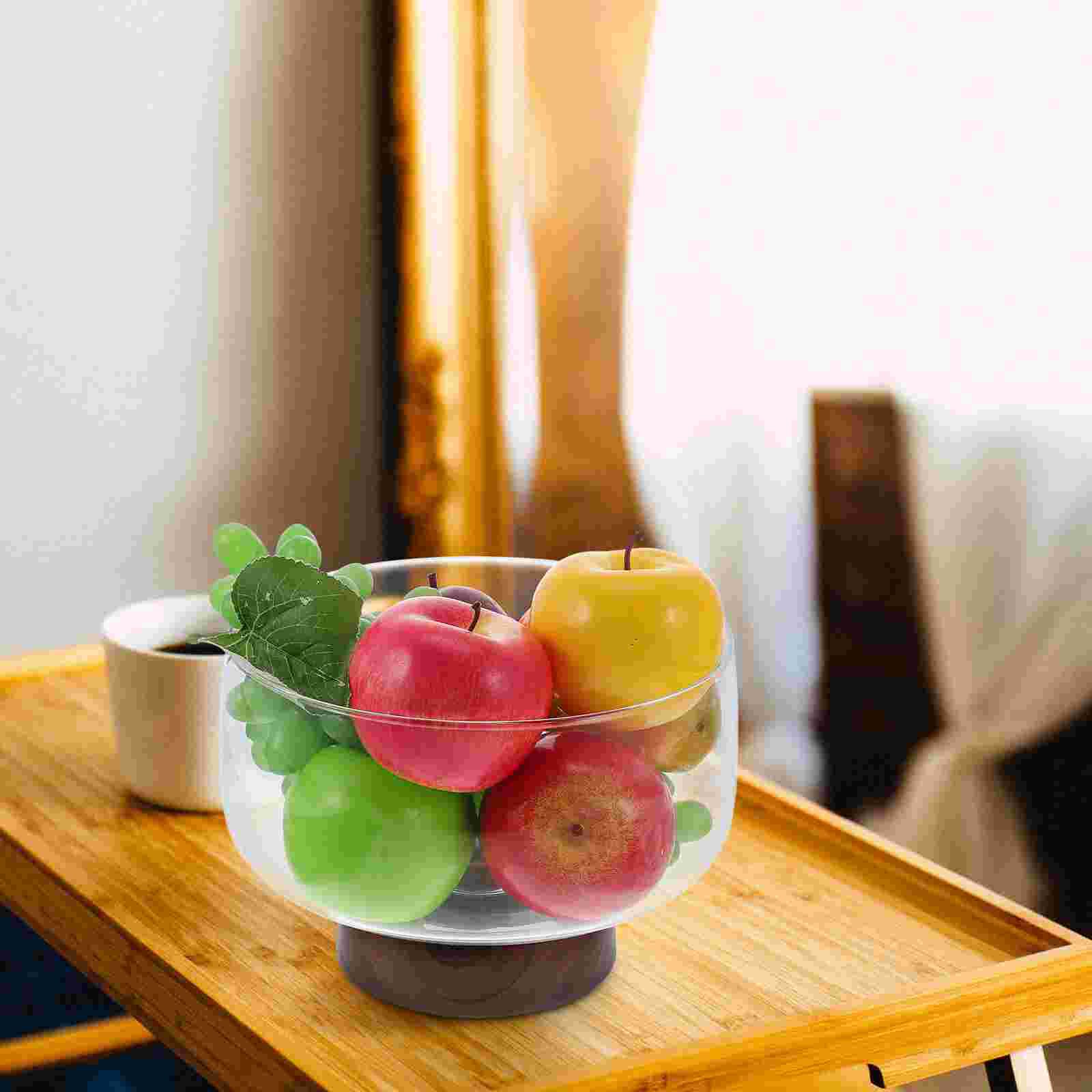 Household Fruit Container Multi-function Snack Bowl Transparent Snack Container Snack Accessory