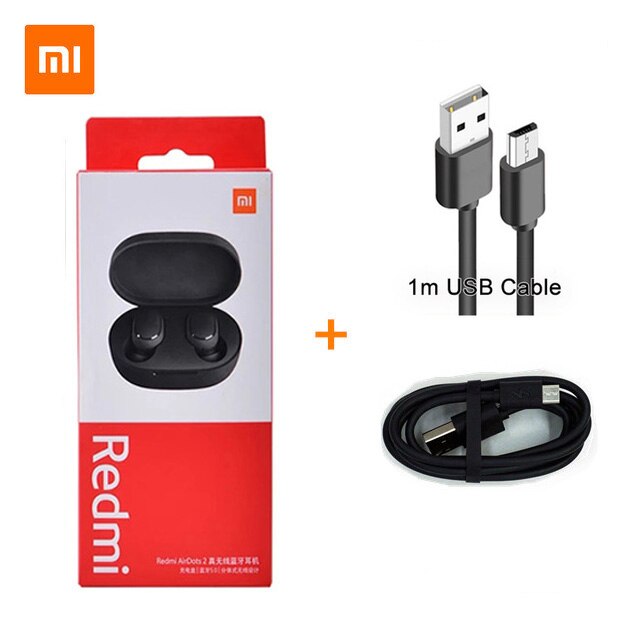 Xiaomi Redmi Airdots 2 Draadloze Bluetooth 5.0 Headset Met Microfoon Oordopjes Echte Draadloze Stereo Auto Link Hoofdtelefoon: WHITE