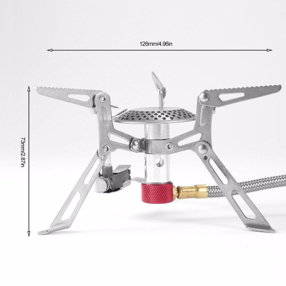 OUTAD Portable Outdoor Folding Gas Stove Camping Hiking Picnic Stove Camping Stove Split Burner Stainless Steel Material