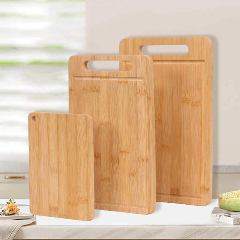 Tabla de cortar de bambú de doble cara para el hogar, tabla de cortar gruesa a prueba de moho, inodoro, tabla de cortar de carne para frutas y verduras