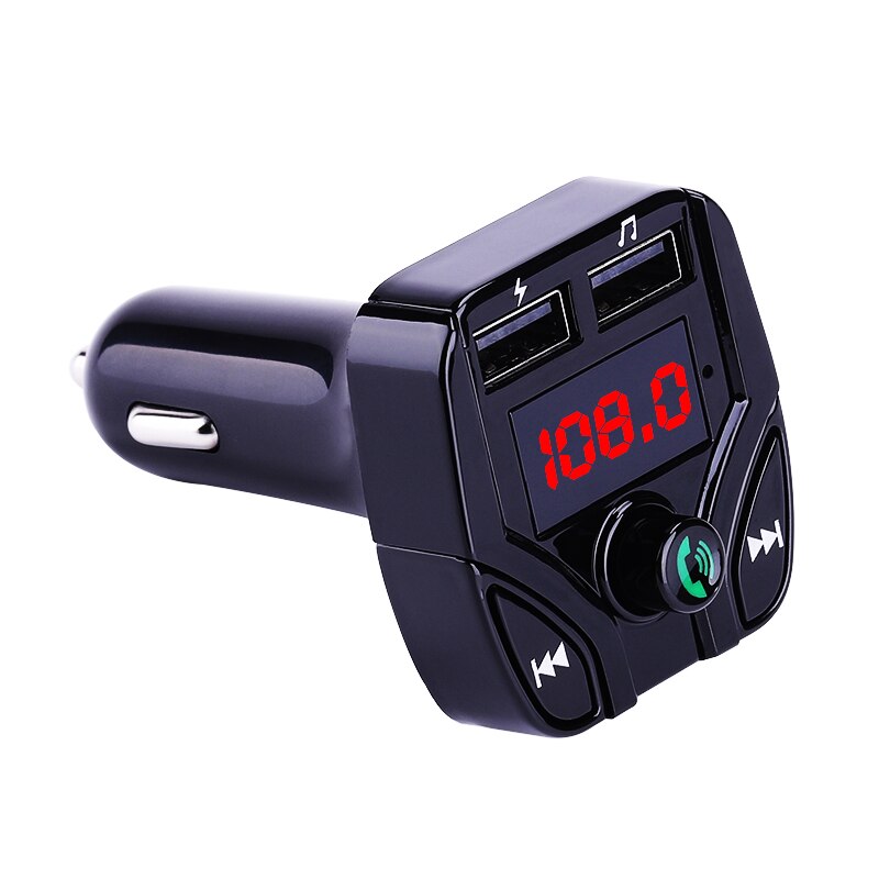 Auto Fm-zender handsfree Bluetooth Carkit FM Modulator Fm-zender 5V 3.1A Dual USB Car Charger MP3 Speler TF Card Lezen