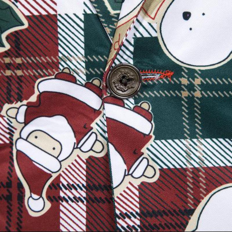 Kerst Kleding Mannen Blazers Causale Afdrukken Kerstman Etentje Blazers Slim Fit Plus Size Sneeuwpoppen Snoep Jassen