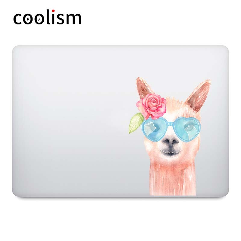 Lama Jongen & Meisje Kleurrijke Laptop Decal Sticker voor Apple Macbook Pro Air Retina 11 12 13 14 15 17 inch Mac Mi Boek Notebook Huid