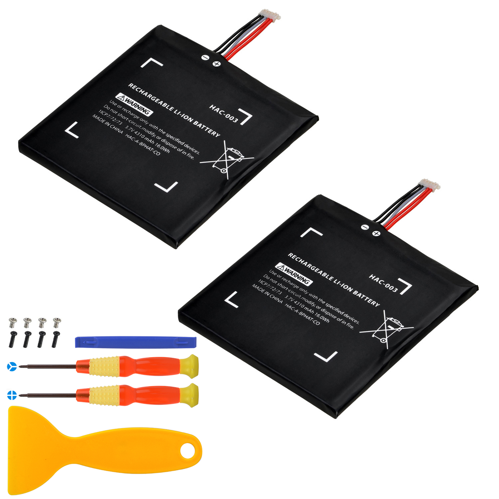 4310Mah Hac 003 Vervangende Batterij Voor Nintendo Schakelaar ,HAC-001,HAC-003, HAC-A-BPHAT-C0, HAC-S-JP/EU-C0 Game Console: YELLOW