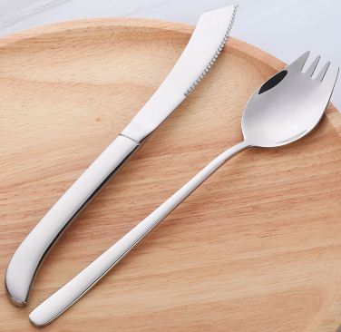 304 Stainless Steel Rainbow Color Steak Knife Western Style Dinner Knives Tableware Set Sharp Cutlery Dinnerware Accessories: 1set color 1