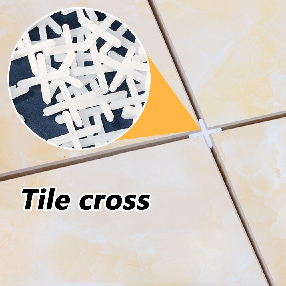 Carreaux en céramique de 2mm, 100 pièces, croix en plastique, plombier, système de nivellement réutilisable, outil de décoration de Construction