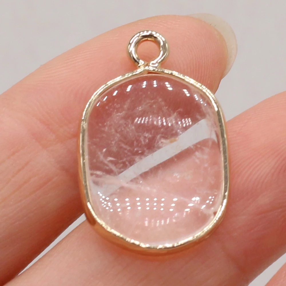 Natuurlijke halfedelstenen zwarte onyx ovale boetiek hanger maken DIY mode charme ketting sieraden cadeau: Rhodium Plated