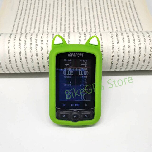 IGPSPORT-funda protectora de silicona para ordenador de bicicleta, iGS618, 618: Green A