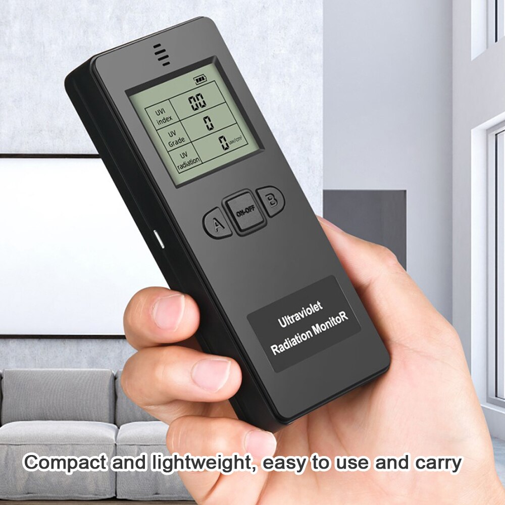 Portable Digital Ultraviolet Radiation Detector Ultraviolet UVI Meter Radiometer Tester Protective Equipment Testing