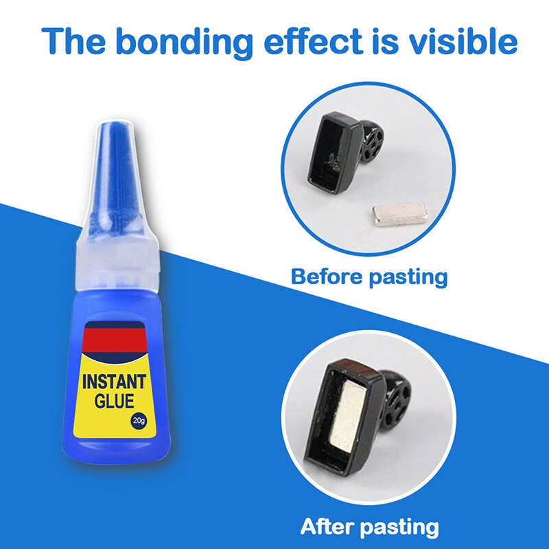 20g 401 pegamento Gel fijo instantáneo rápido adhesivo multipropósito líquido adhesivo manualidades más fuertes colas teléfono cristal reparación de pantalla NDS