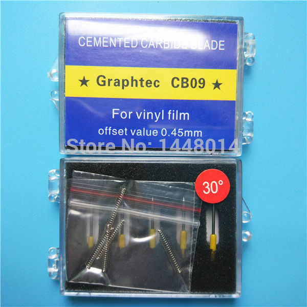 Best price 30 60 45 degree Icontek Graphtec CB09 CE5000 CE6000 cutter plotter cutting blade 10pcs