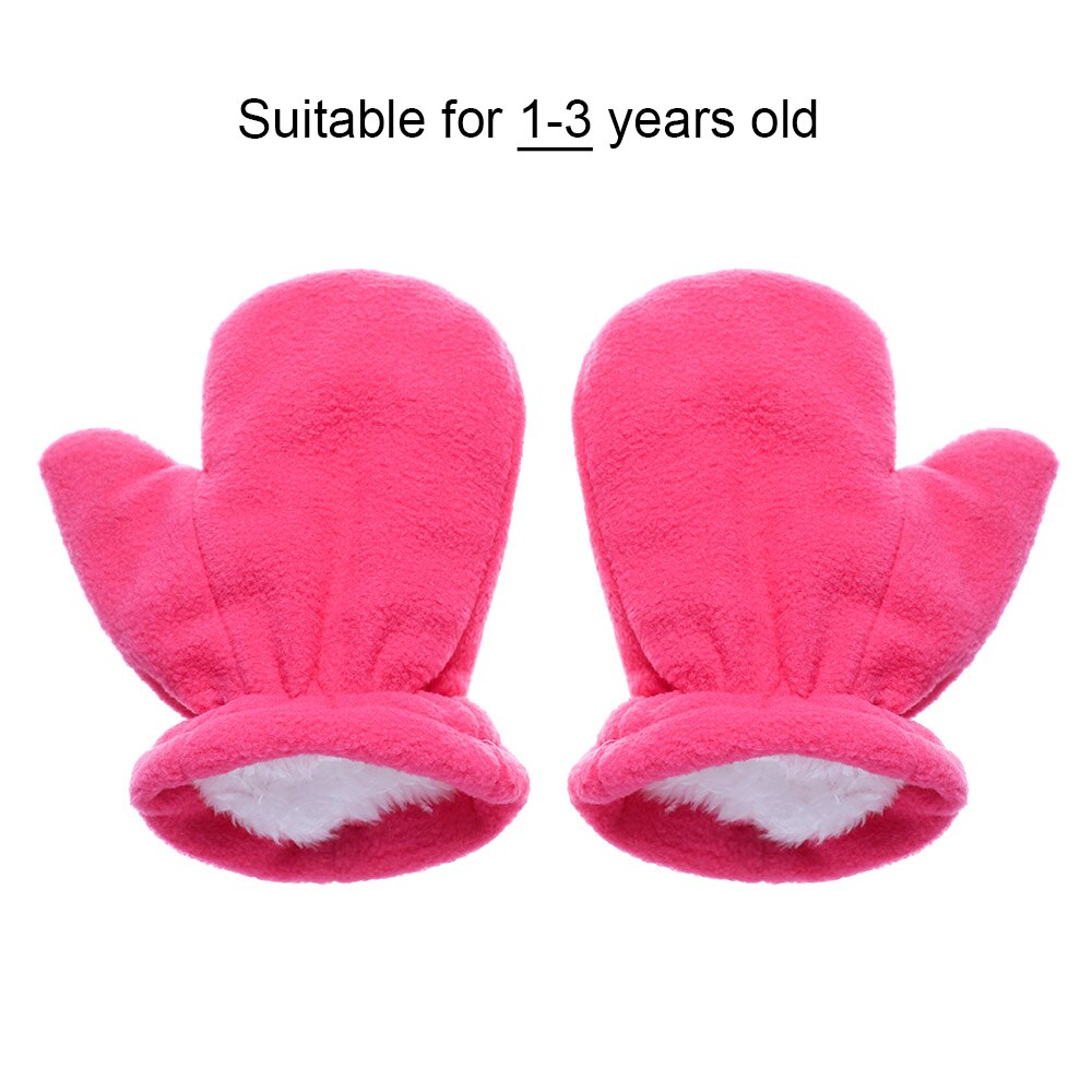 Vuosi 1 pari vauva talvi paksut hanskat polar fleece paksuus lämpimät lasten lapaset pitää sormen lämpimänä hanskat 1-3 vuotta lapsille