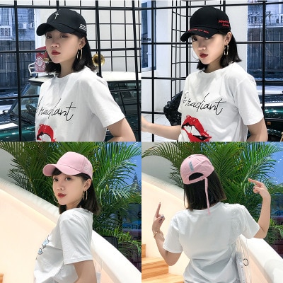 Eenvoudige geborduurde baseballpet met kruis van katoen, snapback, zomerse hiphoppetten voor koppels, buitenzonwering, unisex hoeden