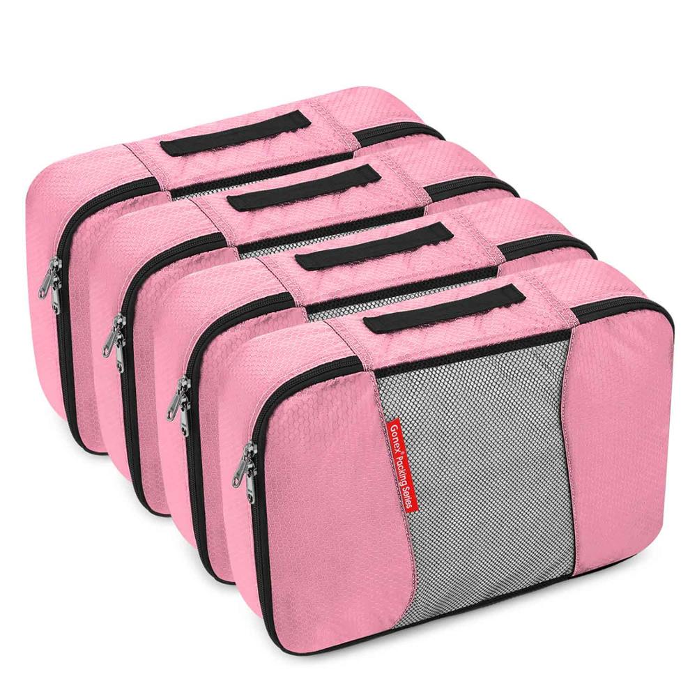 Gonex 4 pièces sacs de rangement de voyage vêtements emballage pochette organisateur de bagages