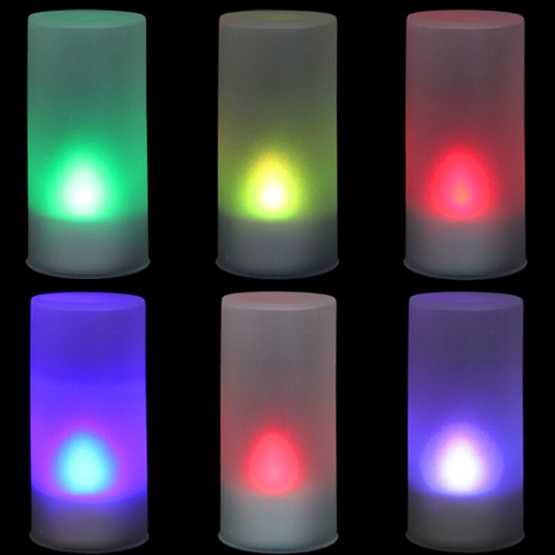 7 Color LED Changing Electronic Flameless Candle Lamp NSV775