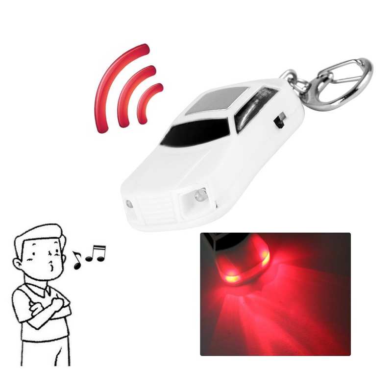 Buscador de llave perdida LED en forma de coche, llavero con localizador, silbato, Control de sonido, para carteras, coche, mascotas, mochilas para niños, maletas