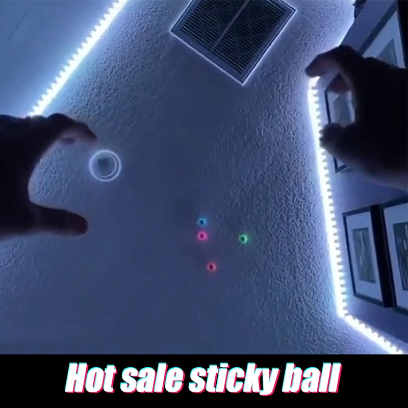 Fluorescent Sticky Ball Pressure Ball Decompression Ball Toy Family Entertainment Children Toy Christmas Globbles Games