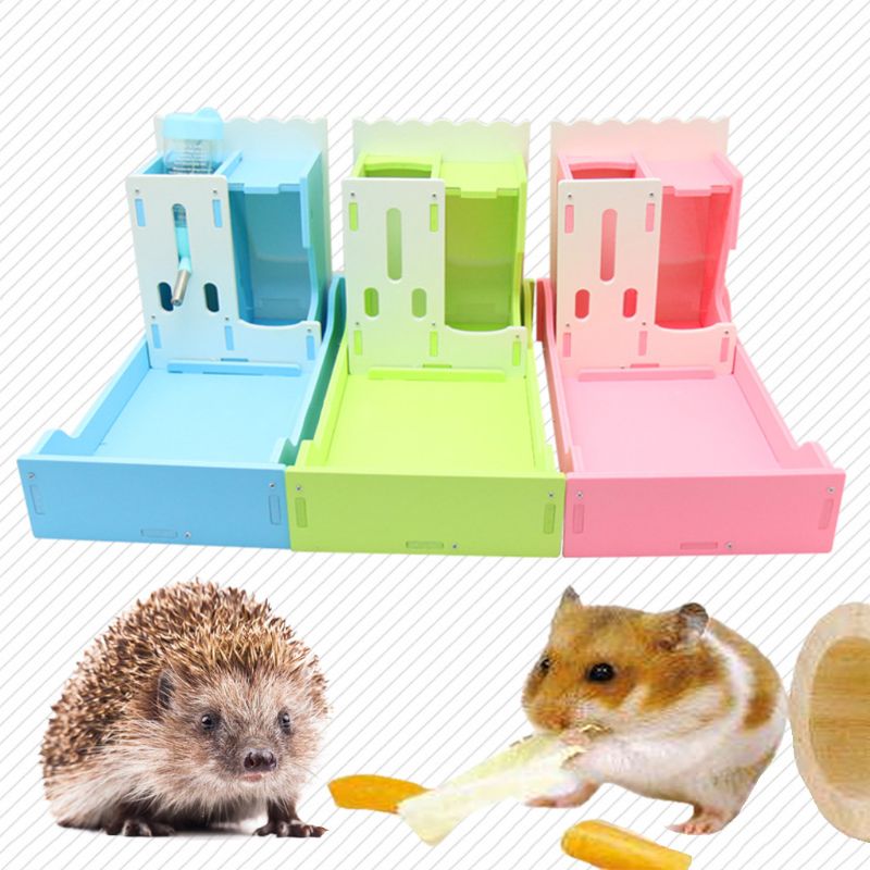 Practical 3-in-1 Squirrel Bird Feeder Weatherproof Hedgehog Food Bowl Toilet