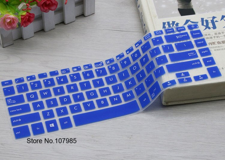 15.6 inch Colorful Silicone Keyboard protector skin Cover guard For ASUS VivoBook F510UA F510U / for ASUS VivoBook S510 15&quot;: Blue