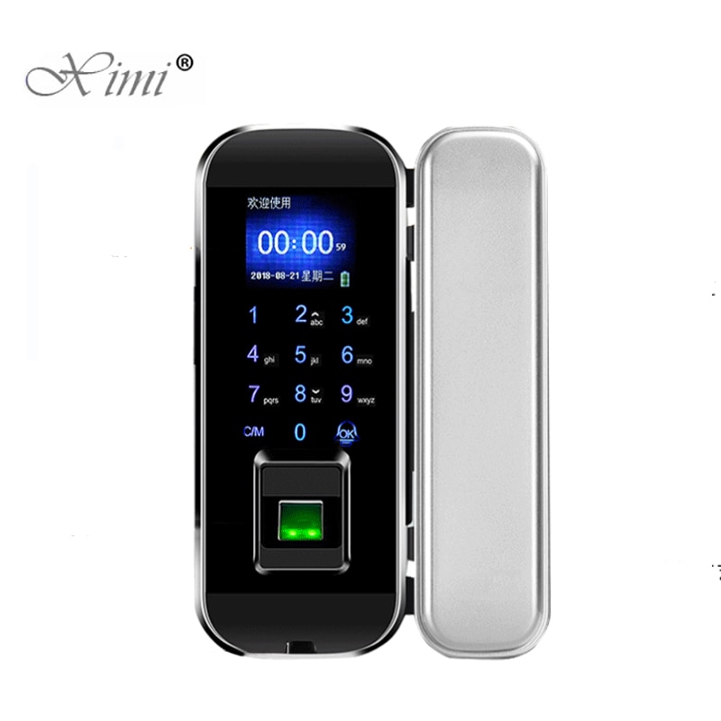 Fingerprint Framel Glass Digital Electronic RFID Card Door Lock For Home Anti-theft Office Standalone Smart Door Lock