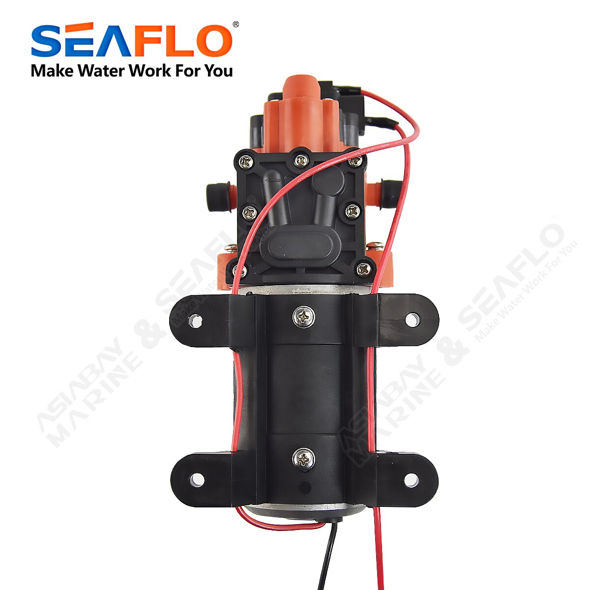 SEAFLO 1.3 GPM 60 PSI Automatic Marine Water Diaphragm Pump 12V Self Priming Electric Yacht Boat Marine RV Caravan High Pressure