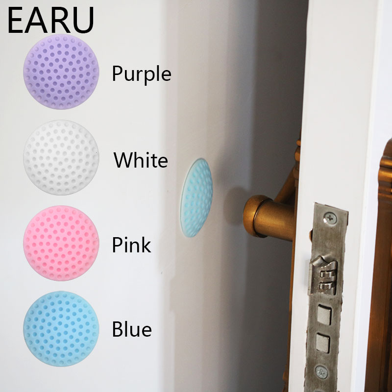 Self Adhesive Rubber Door Buffer Wall Protectors Door Handle Bumpers for Door Stopper Doorstop