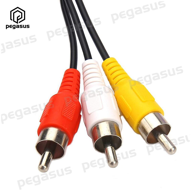 Cable de vídeo compuesto RGB, conector s-video de 4 pines macho a 3 RCA, 1,5 metros