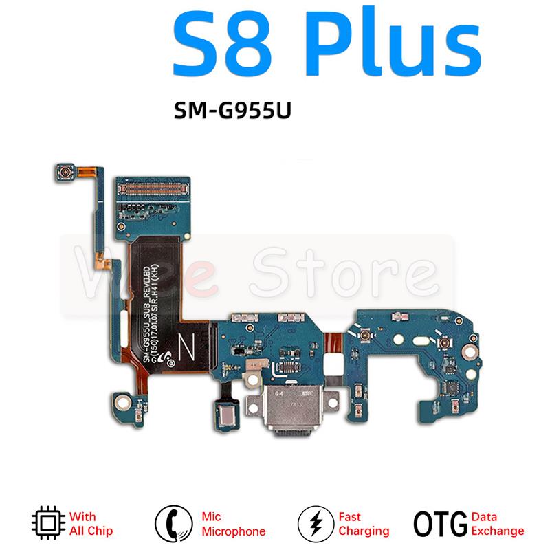Original USB Ladung Ladegerät Dock Verbinder biegen Kabel Für Samsung Galaxis S7 Rand S8 S9 S10 Plus G950F G955F g960F G965F: S8 Plus G955U