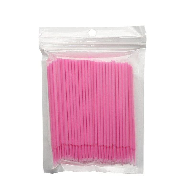 100 Pcs MicroBrush di cristallo usa e getta ciglia individuali rimozione tampone Micro pennello per le donne estensione ciglia strumenti pennello trucco: AA120-09