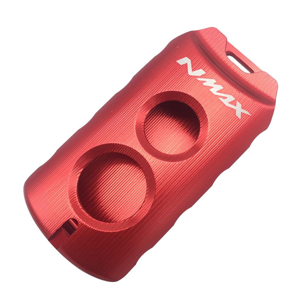 Cubierta de tapa protectora de llave nmax xmax nvx modificada para motocicleta, funda de llavero remota para Yamaha nmax xmax aerox: Red nmax