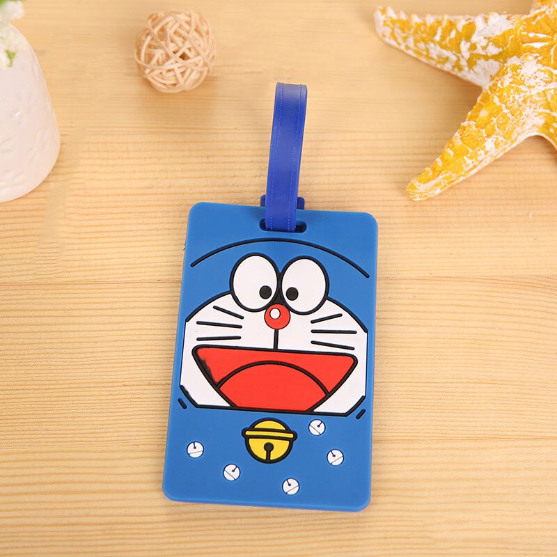 Lovely Cartoon Animal Giraffe Luggage Tag Travel Accessories Silica Gel Suitcase ID Address Label Baggage Name Tags: S