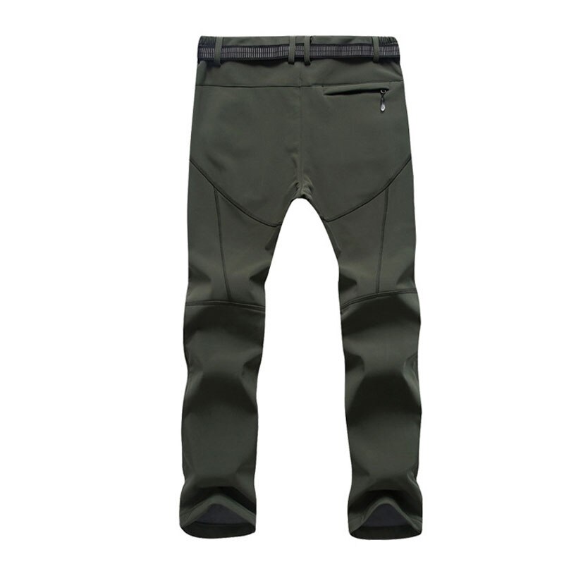 Zwarte, groene en grijze kleur waterdichte heren skibroek voor bergbeklimmen, outdoor vissen, kamperen, warme broek in grote maten