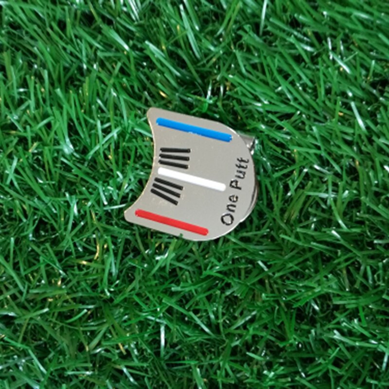 1Pcs Putt Golf Putting Alignment Aiming Tool Ball Marker With Magnetic Hat Clip K9P1