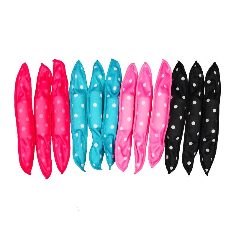 10 Pcs/Lot Hair Curlers Soft Sleep Pillow Hair Rollers Set Best Flexible Foam and Sponge Magic Hair Care DIY Hair Styling Tools